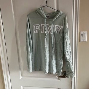 Pink sage light weight cotton hoodie
